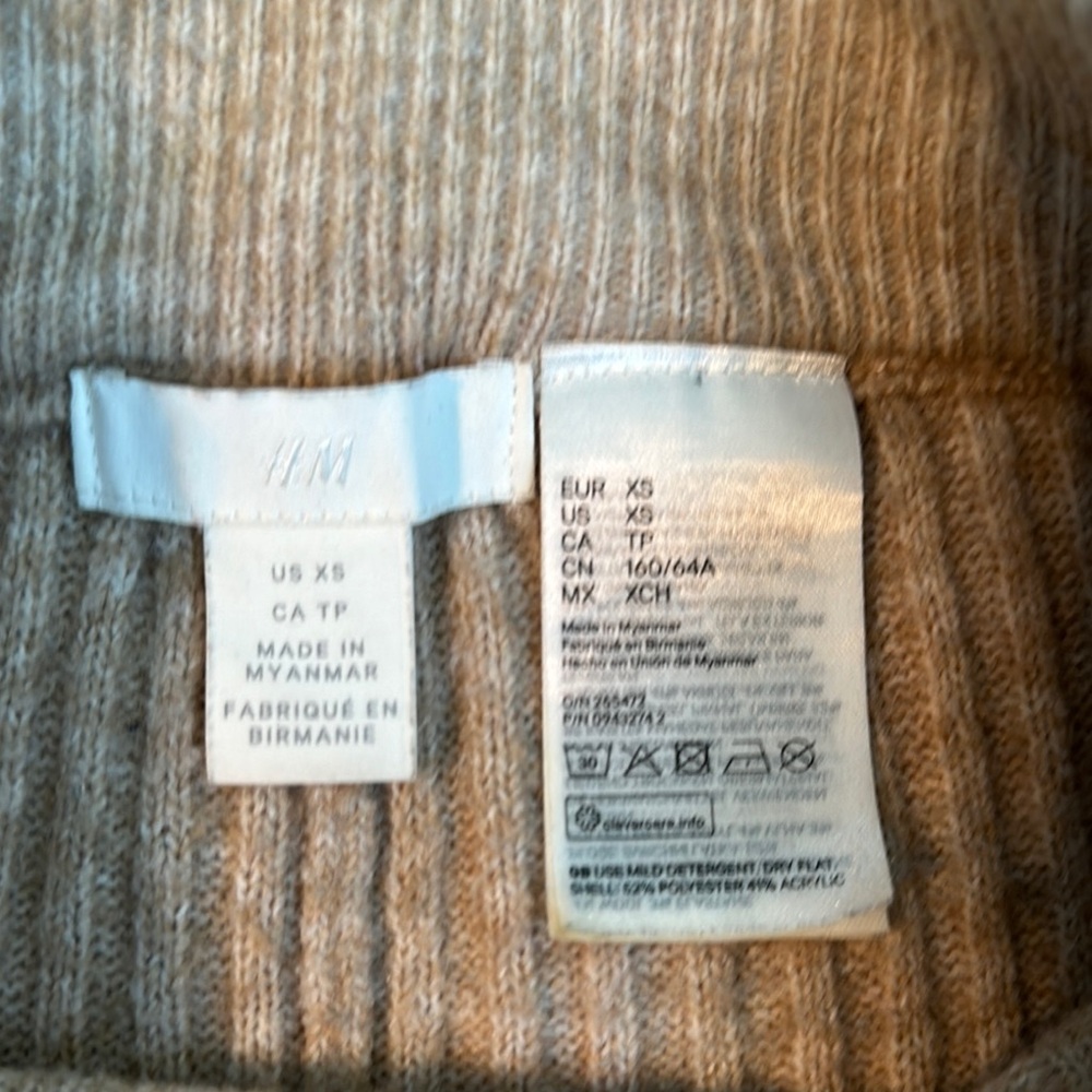 H&M Cozy Ribbed Knit Pants - Beige - Picture 2 of 6